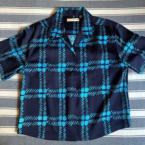 Uniqlo x Marni Blue Plaid Button Down Shirt